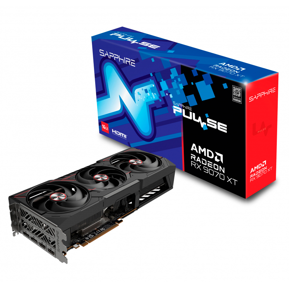 Tarjeta de Video Sapphire AMD Radeon RX 9070 XT 16GB