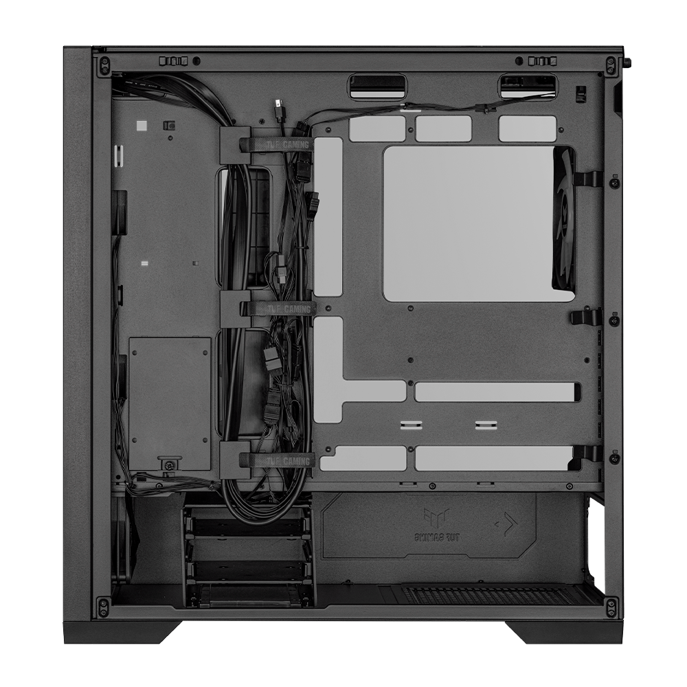 Gabinete ASUS TUF GAMING GT302 ARGB, E-ATX, Incluye 3 Ventiladores, Negro