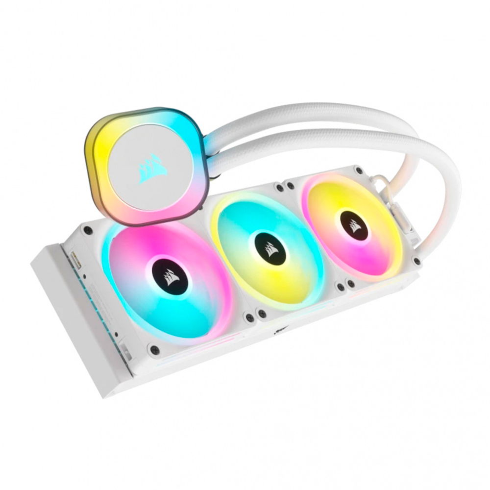 Enfriamiento Liquido AIO Corsair iCUE LINKH150I RGB 360MM BLANCO