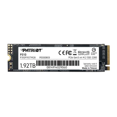 Unidad de estado Solido M.2 PATRIOT P310 960GB NVME