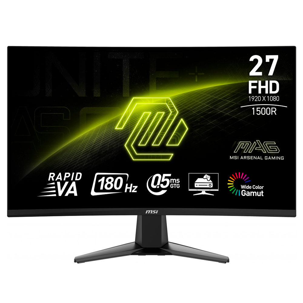 Monitor Gamer Curvo MSI MAG 27C6F LED 27", Full HD, 180Hz, HDMI, Negro