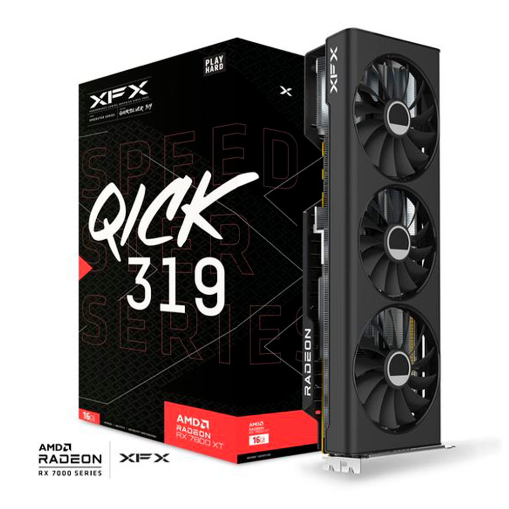 Tarjeta de Video XFX SPEEDSTER QICK319 Radeon RX 7800 XT - 16GB