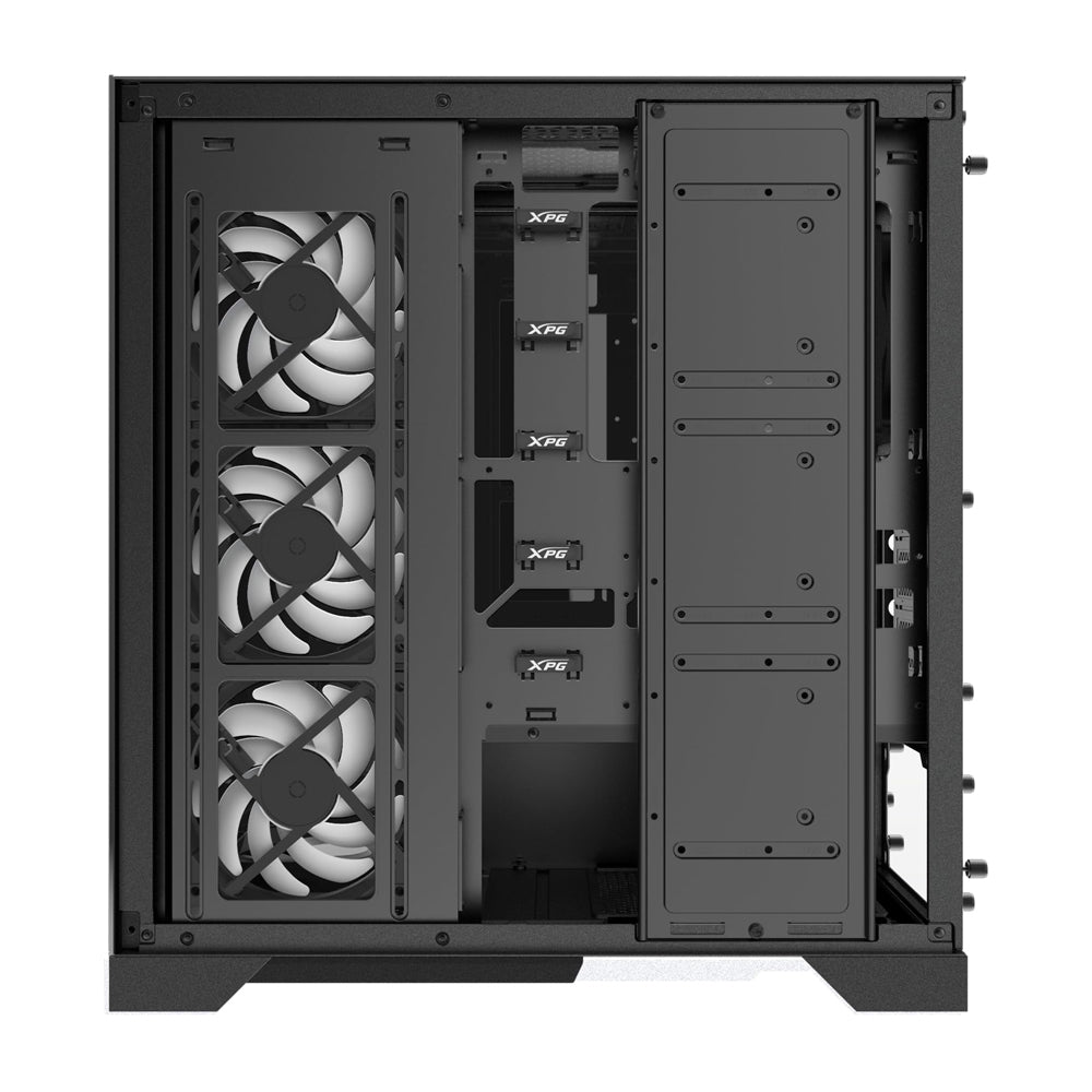 Gabinete Gamer XPG INVADER X con Ventana, Midi Tower, ATX - Negro (5 Ventiladores Incluidos)