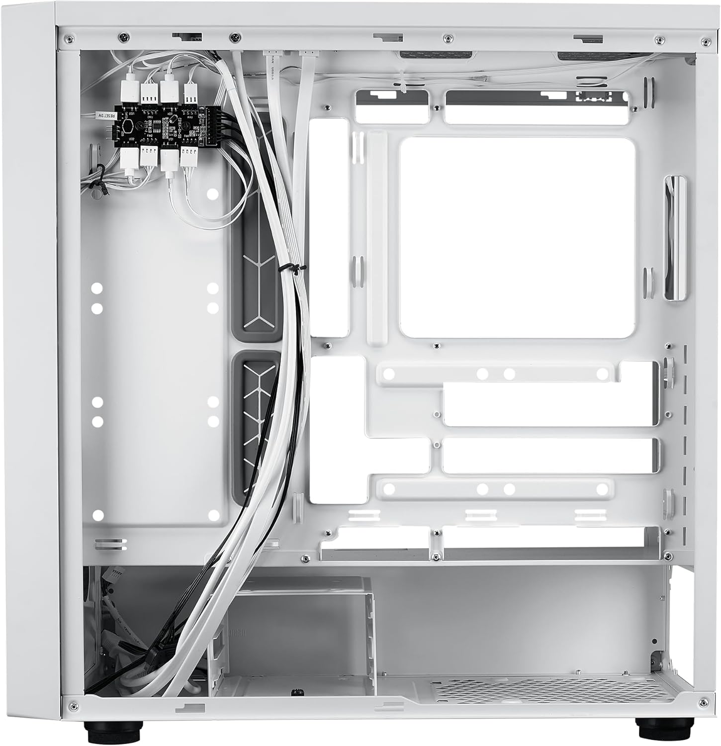 Gabinete Cooler Master MasterBox 600- ATX- Blanco