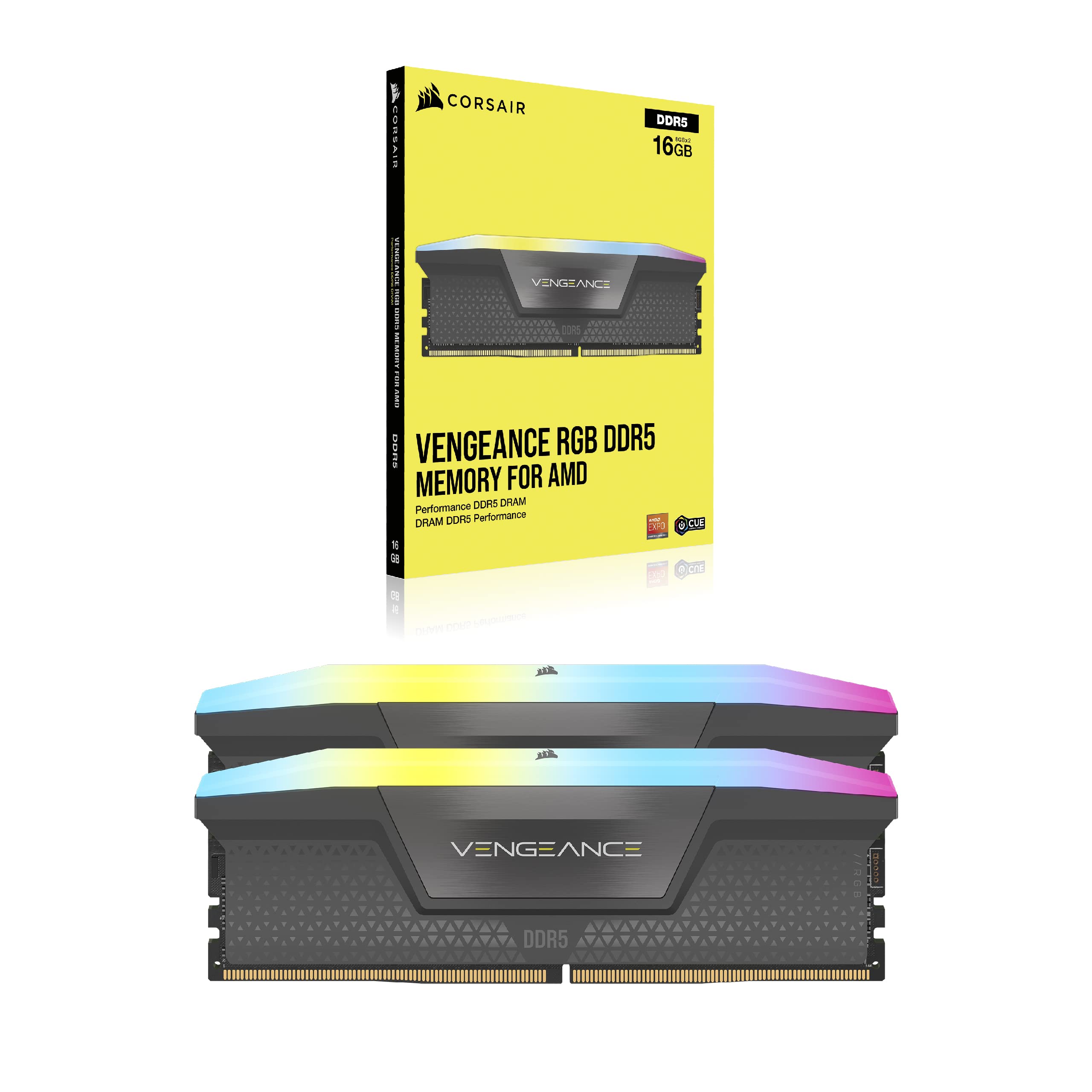 Kit Memoria RAM Corsair Vengeance RGB DDR5- 7000MHz- 32GB - 2 x 16GB