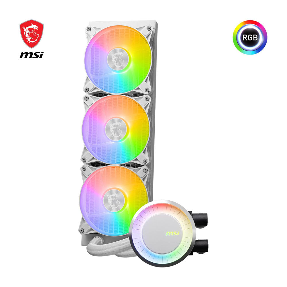 Enfriamiento Liquido AIO MSI Mag Core Liquid E360, 120mm ARGB - Blanco