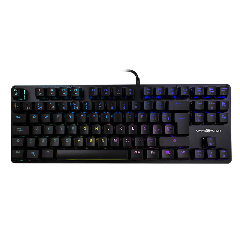 Teclado Mecánico TKL GAME FACTOR KBG500-RD RGB - Switch Red