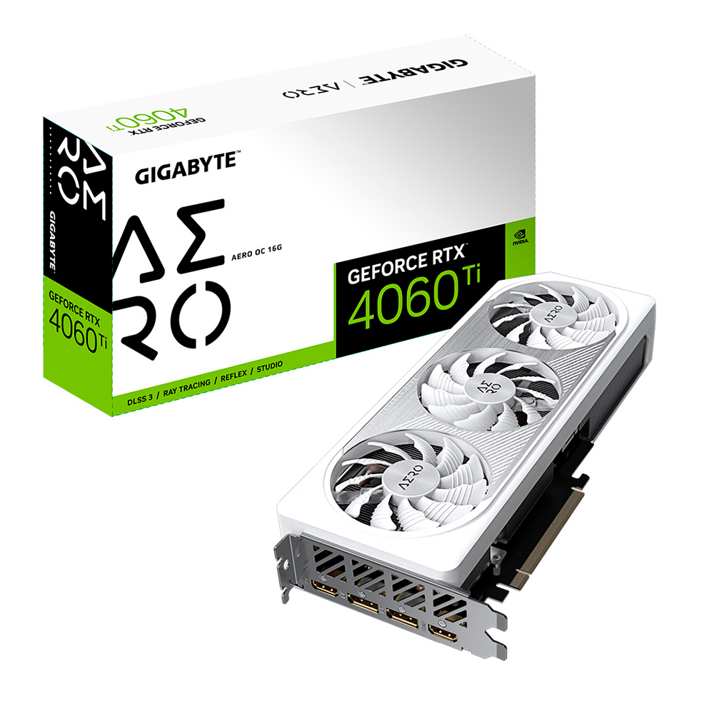 Tarjeta de Video Gigabyte NVIDIA GeForce RTX 4060 Ti AERO OC - 16G