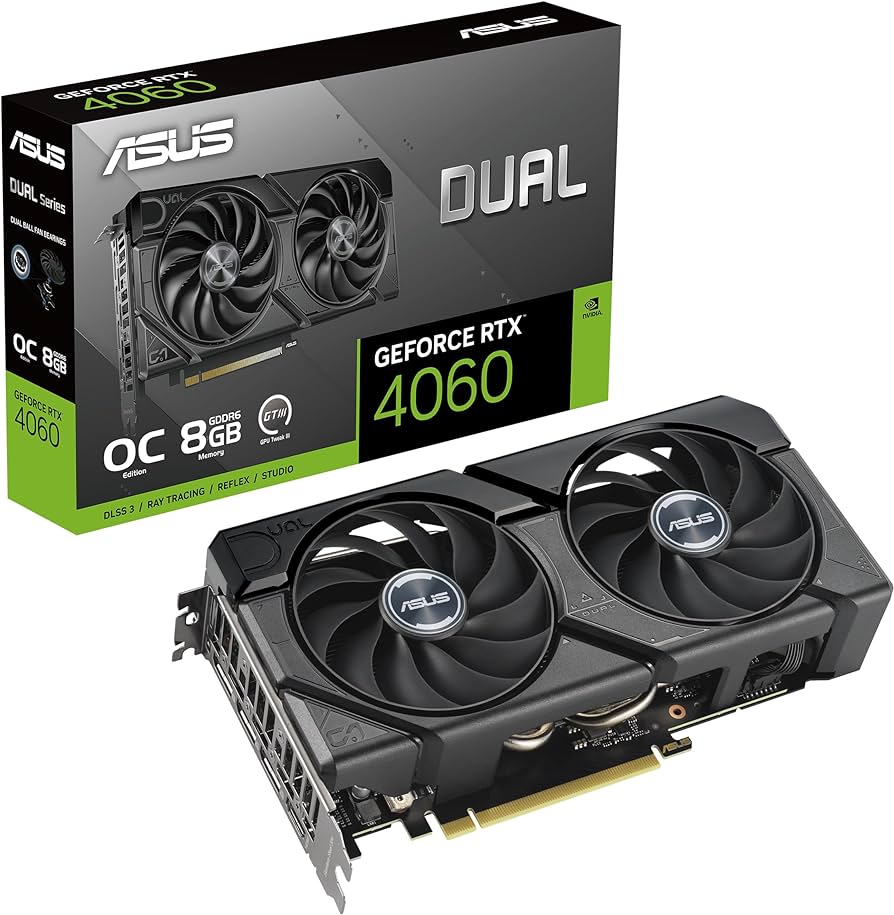 Tarjeta de Video ASUS Dual NVIDIA GeForce RTX 4060 OC, 8GB