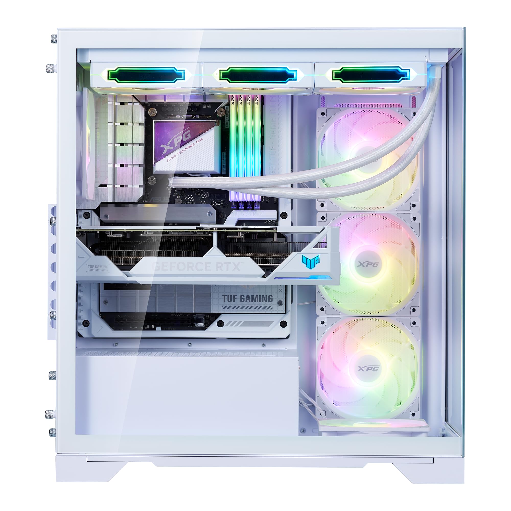 Gabinete ADATA XPG Inavader X BTF ATX | 5 Ventiladores incluidos, Blanco