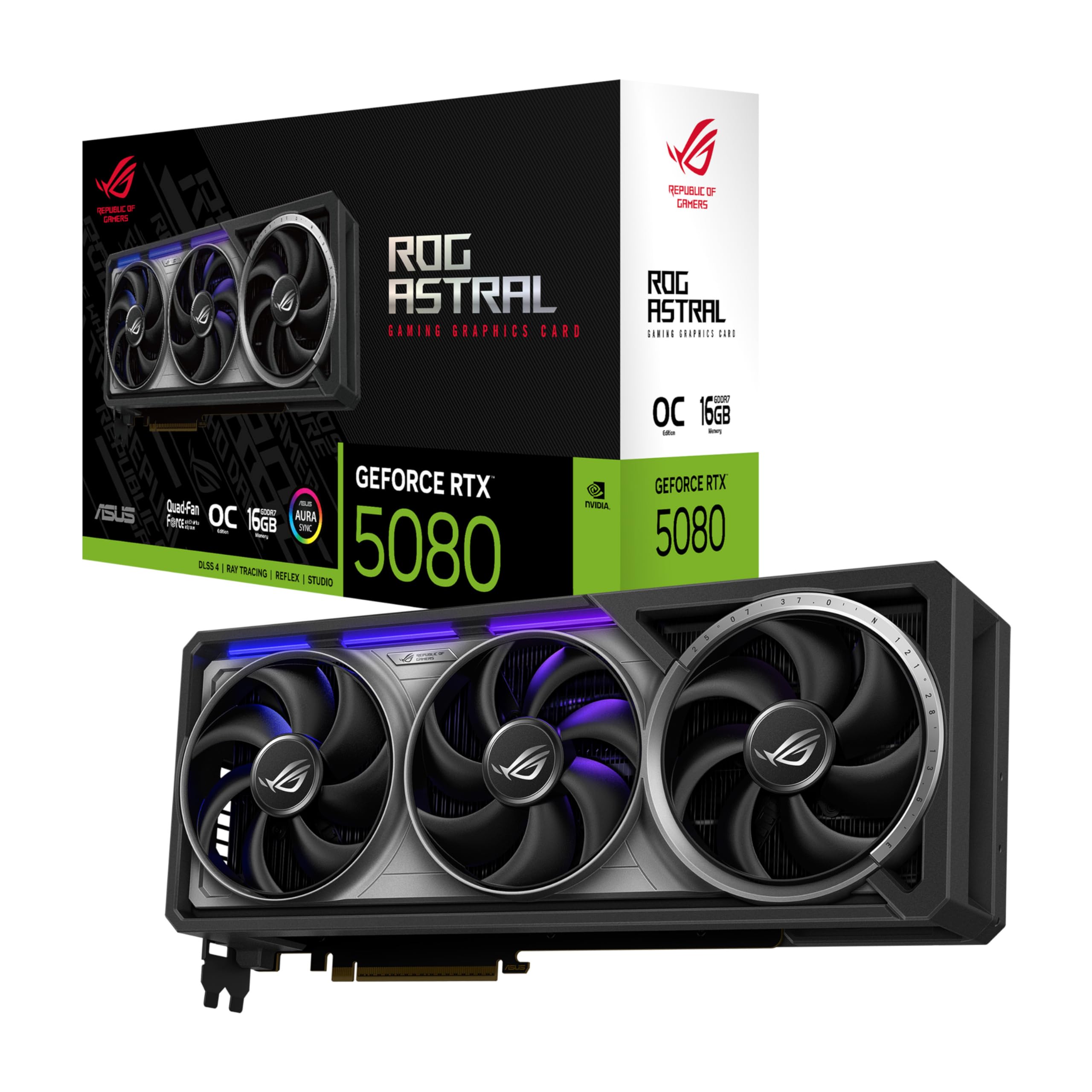 Tarjeta de video ROG ASTRAL NVIDIA GeForce RTX 5080 OC Edition 16G