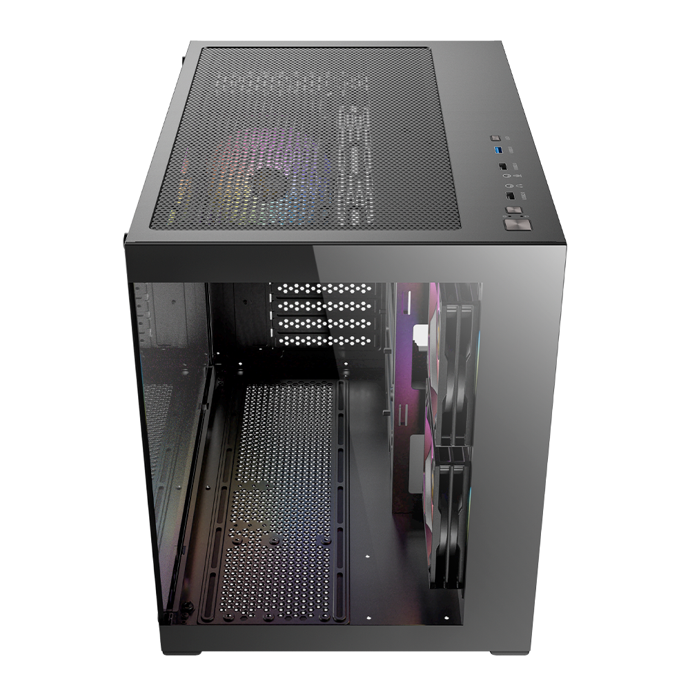 Gabinete Antec CX600M ARGB, Micro ATX, Incluye 3 Ventiladores, Negro