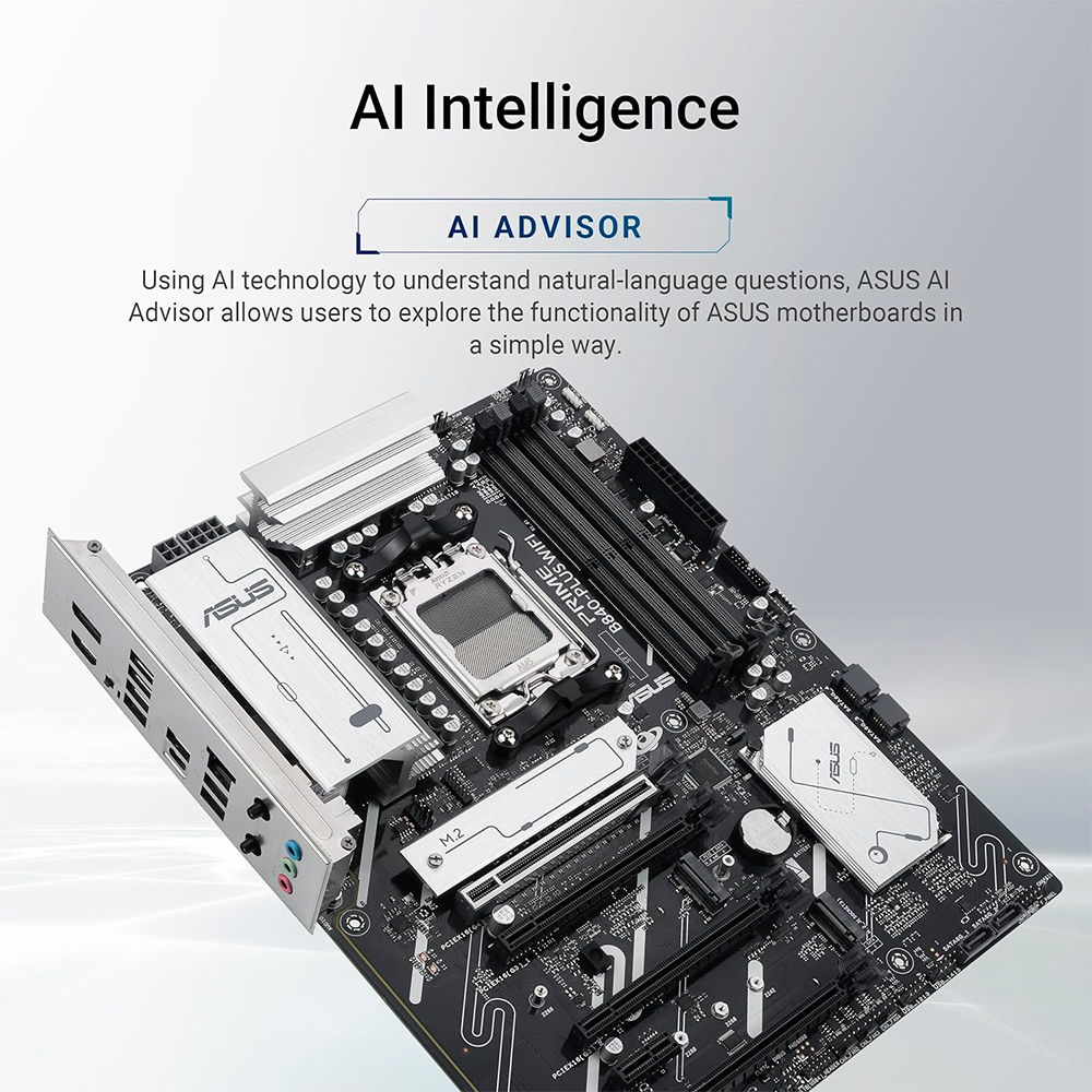 Tarjeta Madre ASUS PRIME B840-PLUS WIFI, S-AM5, ATX, Compatible con DDR5