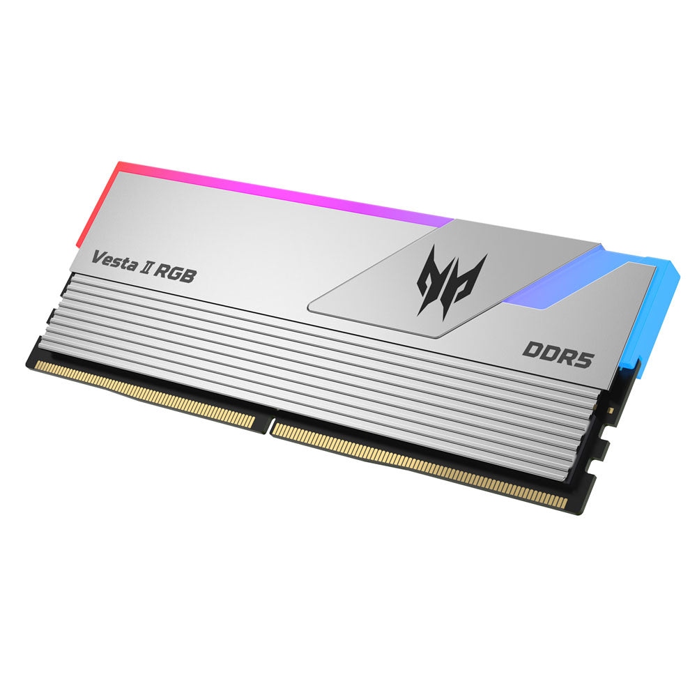 Memoria RAM Predator Vesta II RGB DDR5, 64GB (2x32),6000MHz - Plata