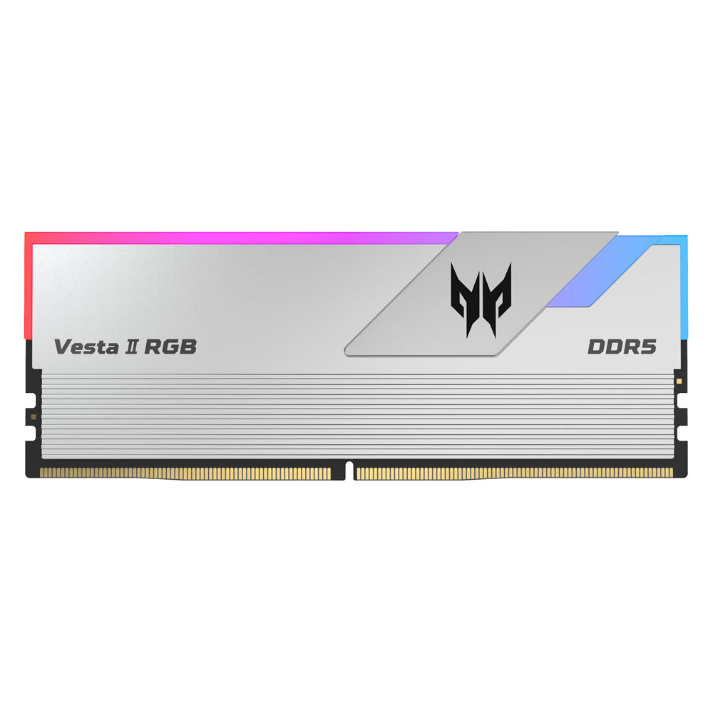 Memoria RAM Predator Vesta II RGB DDR5, 64GB (2x32),6000MHz - Plata