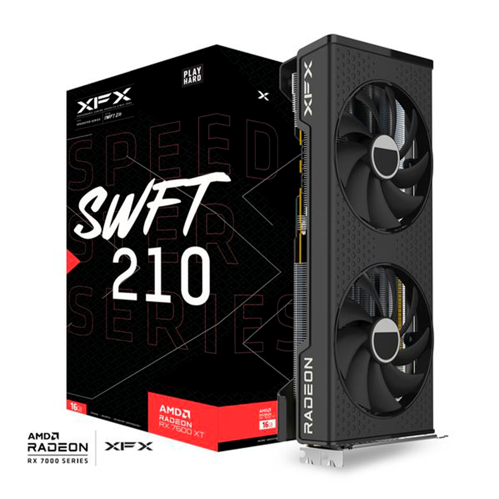 Tarjeta de Video XFX SPEEDSTER SWFT210 Radeon RX 7600 XT - 16GB