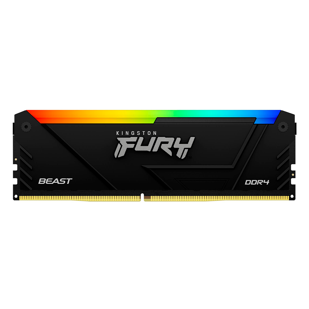 Memoria RAM Kingston FURY Beast RGB DDR4, 16GB (2x8GB), 3600MHz