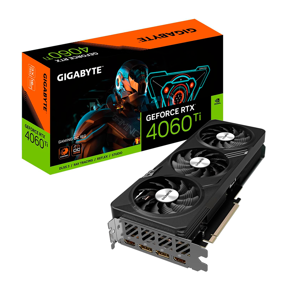 Tarjeta de Video Gigabyte NVIDIA GeForce RTX 4060 Ti GAMING OC - 16GB