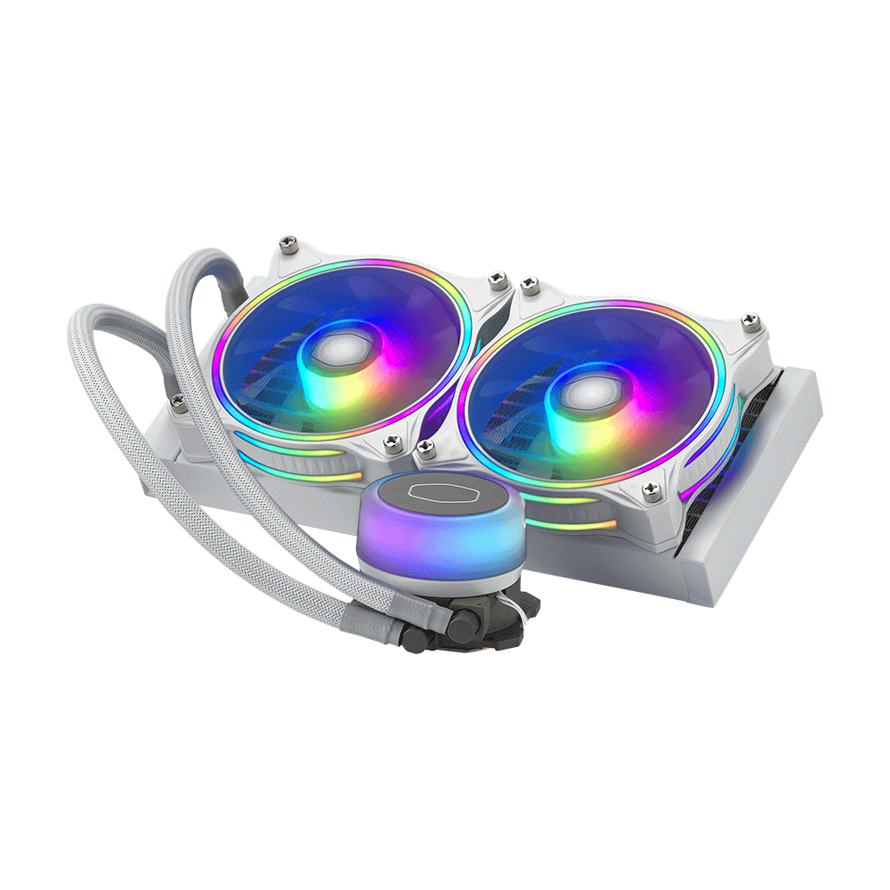Enfriamiento Líquido Cooler Master MasterLiquid L240 Illusion ARGB Blanco