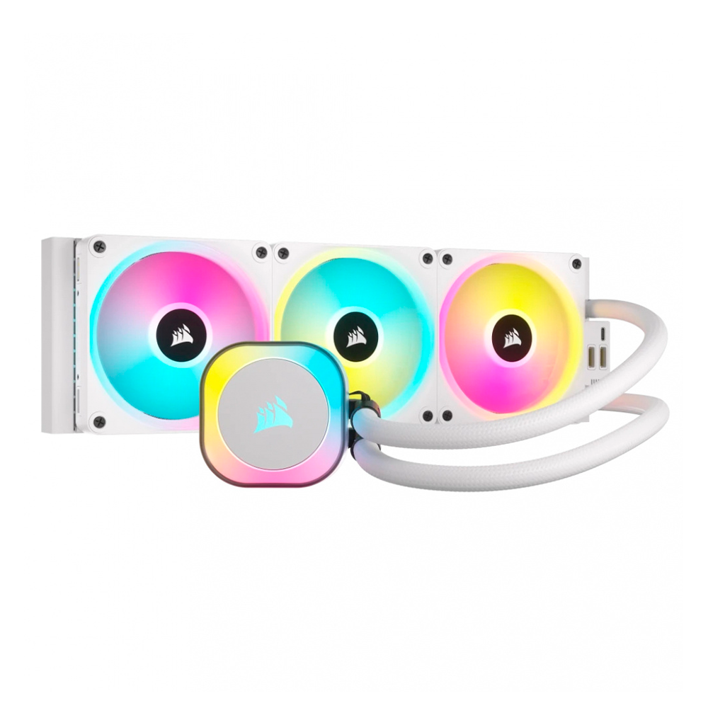 Enfriamiento Liquido AIO Corsair iCUE LINKH150I RGB 360MM BLANCO