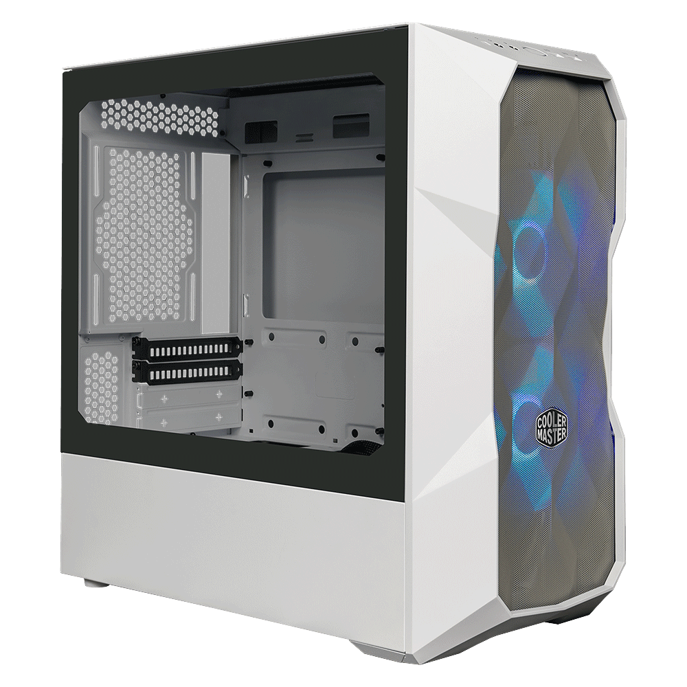 Gabinete Cooler TD300 Mesh ARGB- Micro ATX- Incluye 2 Ventiladores- Blanco