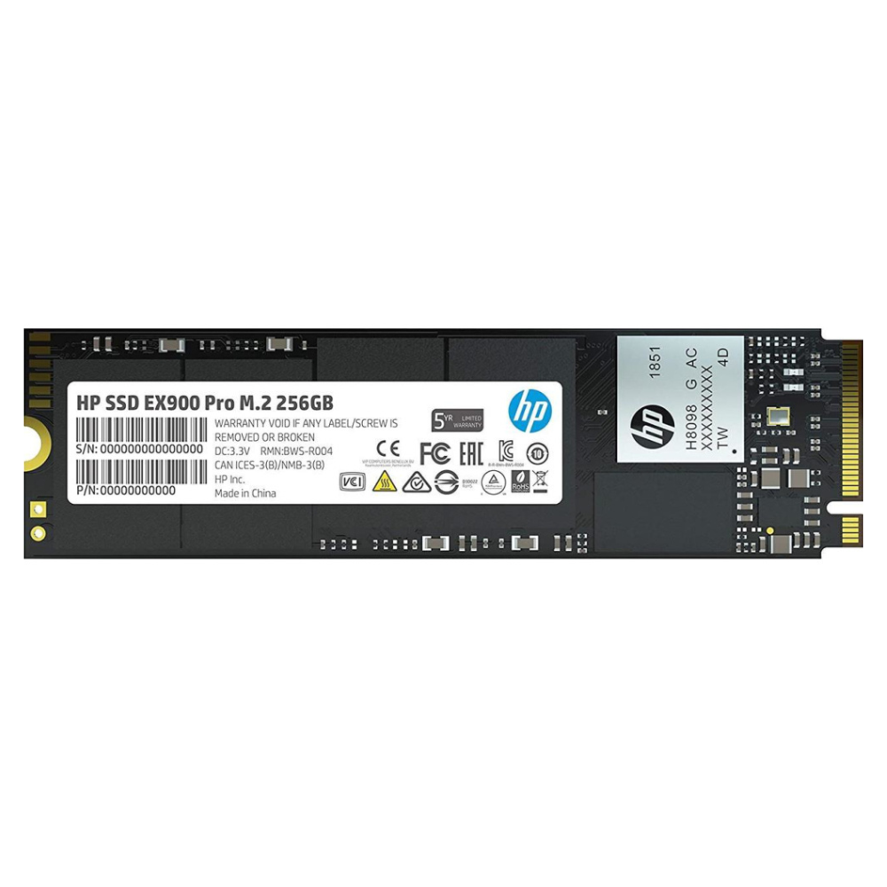 Unidad SSD M.2 HP 256GB, Ex900 Pro, PCI Express 3.0 Nvme.