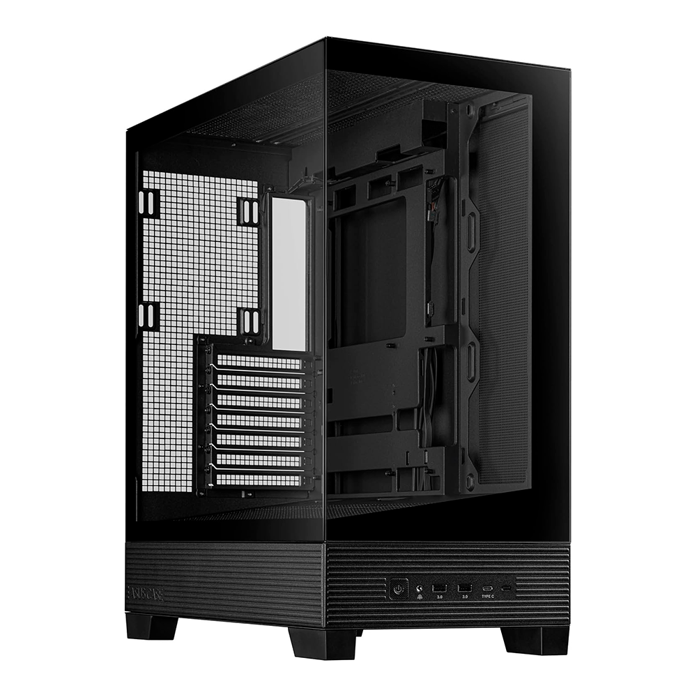 Gabinete Asus A31 TG, ATX, Cristal Templado, Negro.