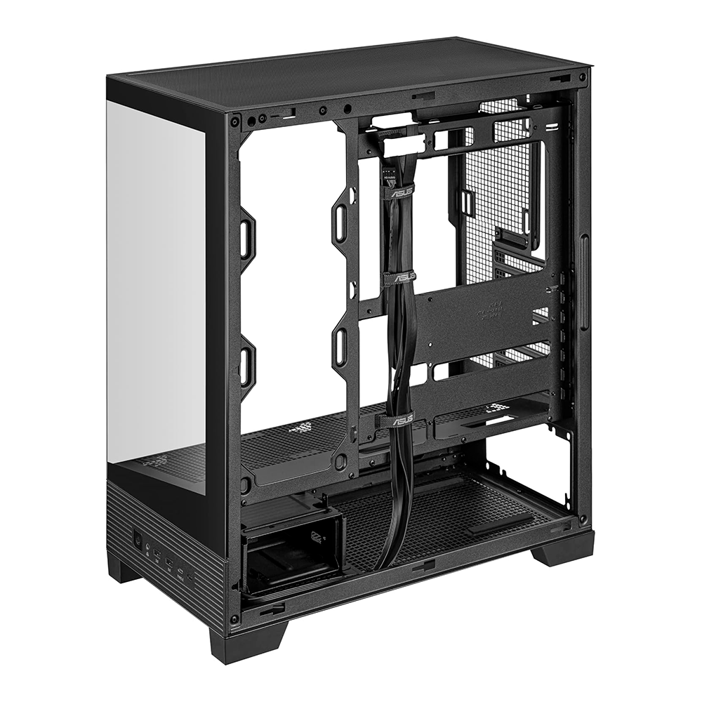 Gabinete Asus A31 TG, ATX, Cristal Templado, Negro.
