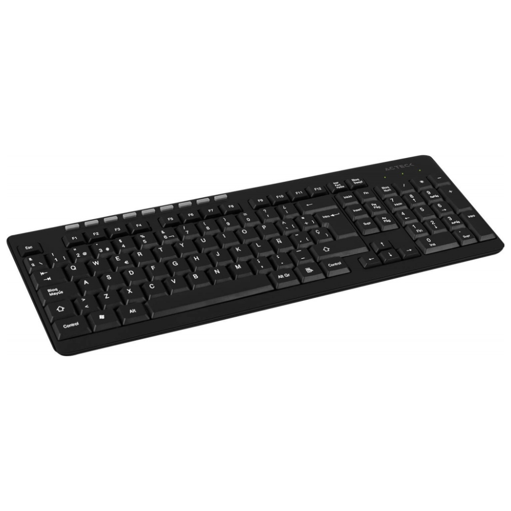 Teclado Inalambrico Acteck TM100 | Usb | Multimedia | Negro