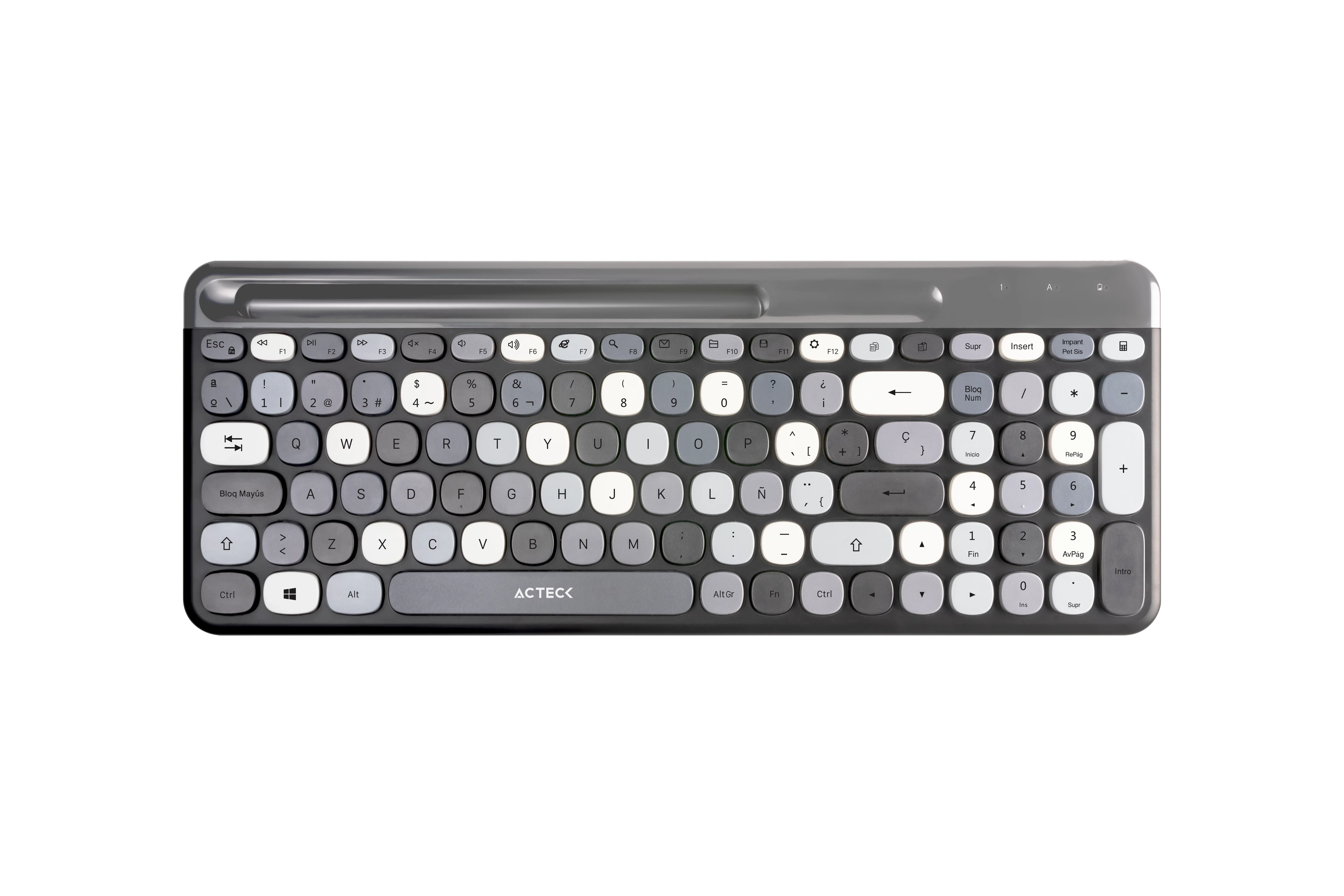 Kit Teclado Y Mouse Acteck Creator Chic MK470 | Inalámbrico | Gris