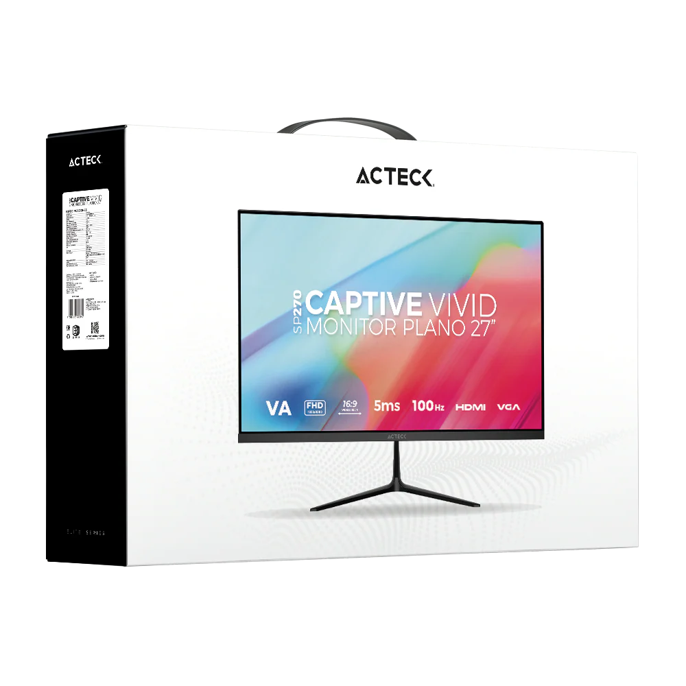 Monitor Acteck 27P Captive Vivid SP270 Full HD 1920x1080 75Hz
