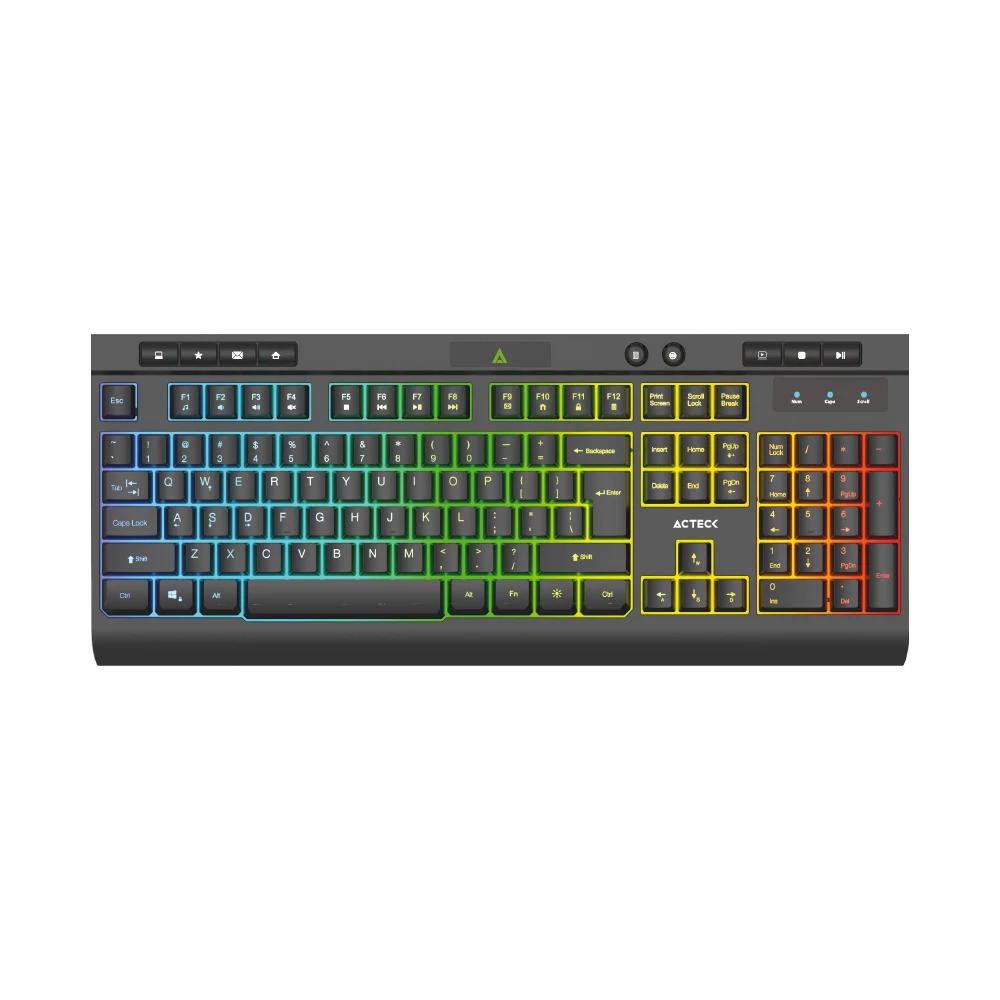 Teclado Alámbrico Acteck Aurean Pro TA477G, Negro