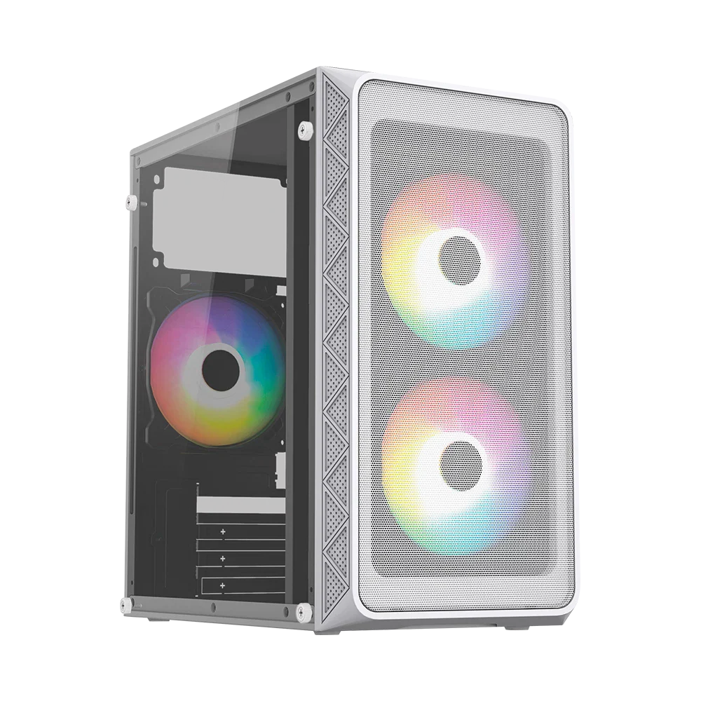 Gabinete Acteck DOOM PRO MESH GI730M- Micro ATX- Blanco