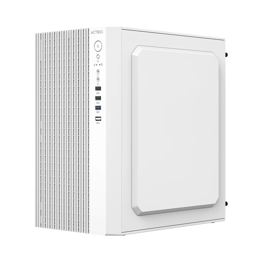 Gabinete Acteck (AC-939270) Zenith GI656, Micro ATX | Incluye Fuente 500W | Blanco
