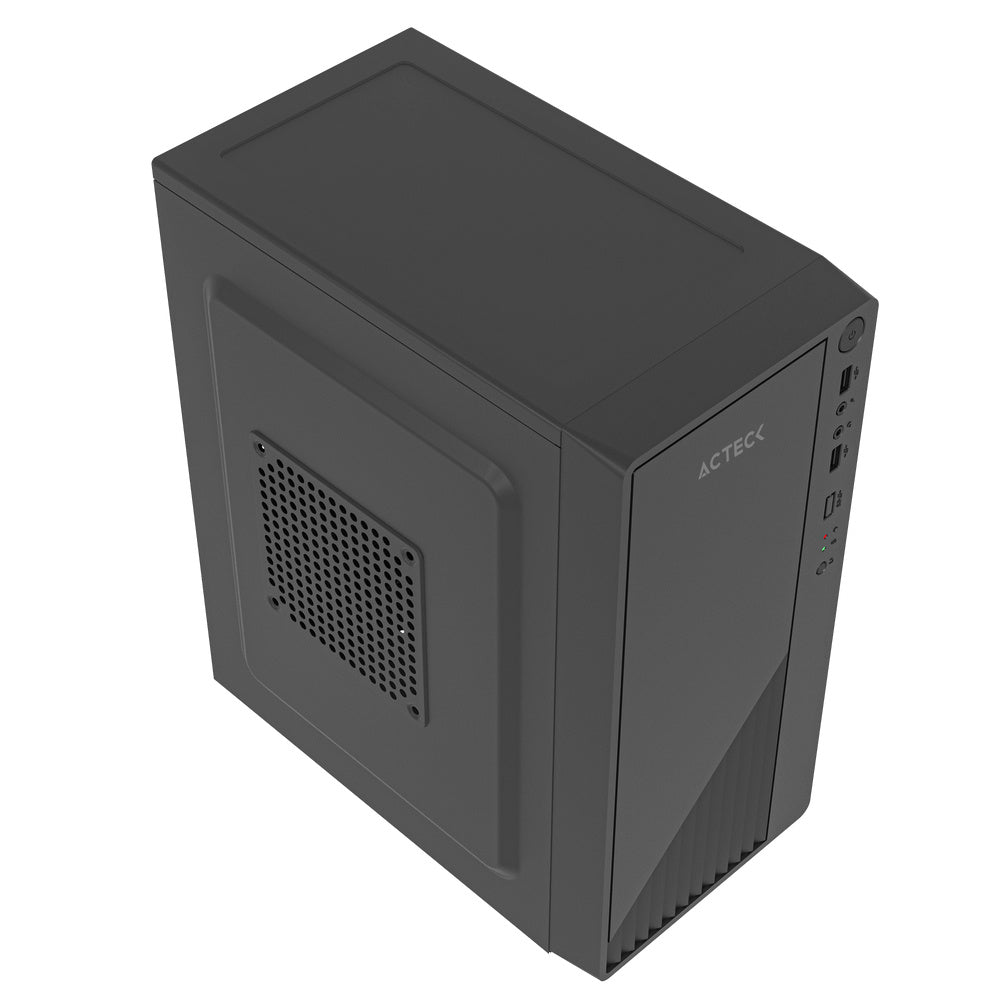Gabinete Acteck Kioto Gc220F, Micro Atx, Incluye Fuente 500W, Negro