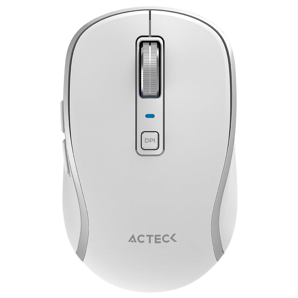 Mouse Acteck  Optimize Trip Pro Mi580, 2.4ghz, 1600 Dpi, Inalambrico, Blanco
