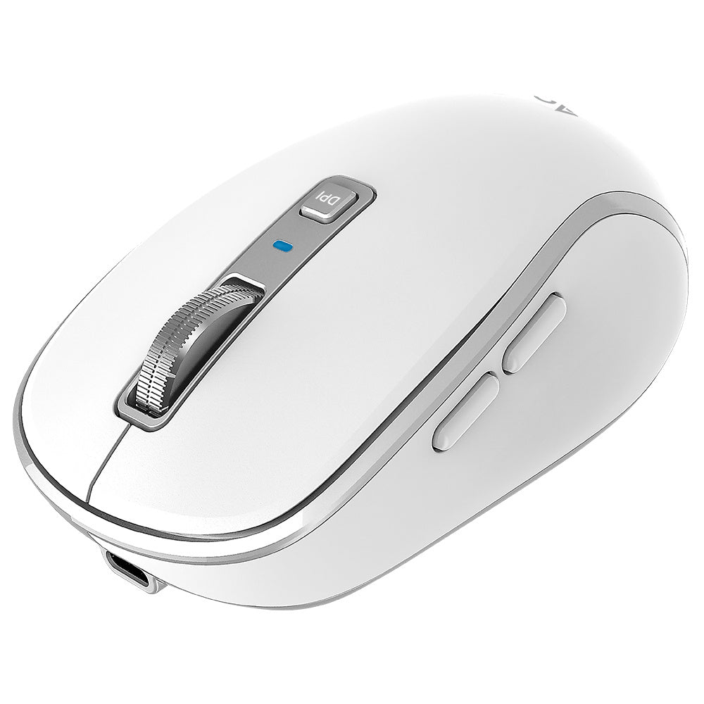 Mouse Acteck  Optimize Trip Pro Mi580, 2.4ghz, 1600 Dpi, Inalambrico, Blanco