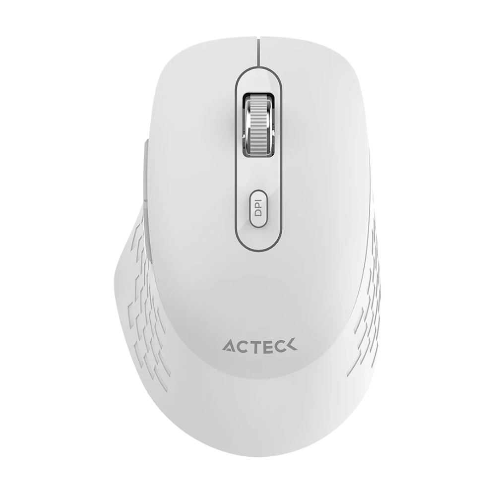 Mouse Inalambrico Acteck Optimize Flow MI480, 2.4 GHz, 1600 DPI, Blanco