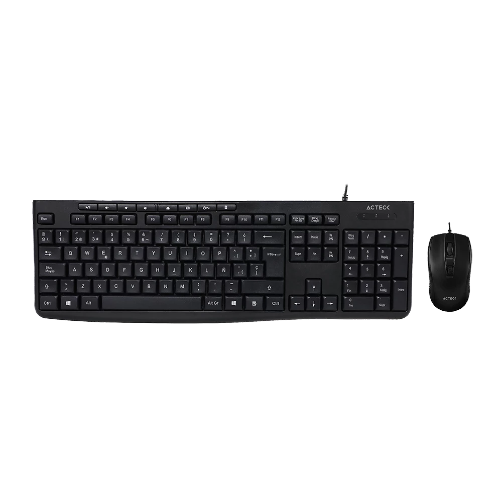 Kit Teclado Y Mouse Acteck Creator Mk440 | Inalámbrico | Color Negro