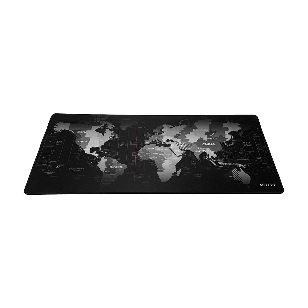 Mouse Pad Acteck Vibe Flow World MT494W, Tela Y Goma, Negro