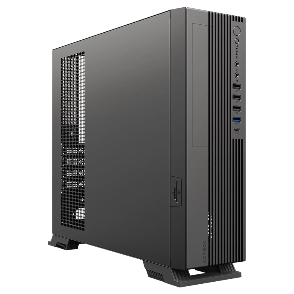 Gabinete Acteck Onex Slim GS450, Micro-Atx, Metalico, Negro