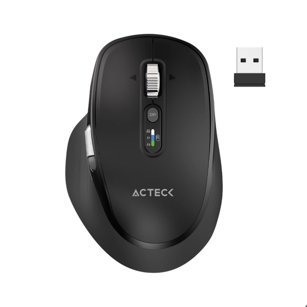 Mouse Acteck Vistuos pro Ultra MI777, Inalámbrico, 4.800DPI, Negro