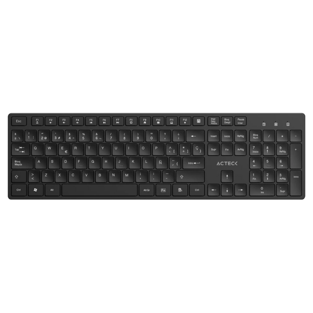 Teclado Acteck Vantage Aero Ti555 | Inalambrico, Negro