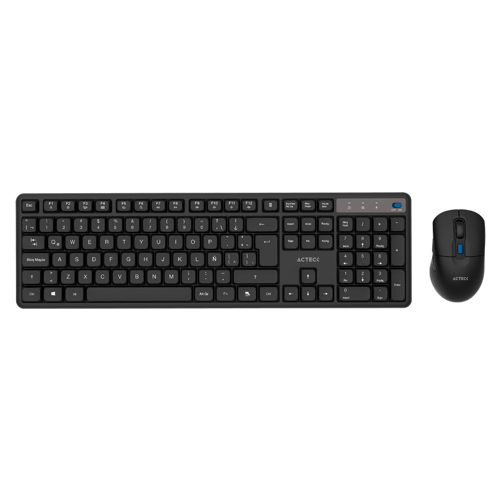 Kit de Teclado y Mouse Acteck Creator Silent Pro MK474, Alámbrico, RF Inalámbrico.