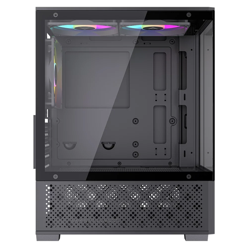 Gabinete Acteck Panorak GC600, Incluye 3 ventiladores, Negro