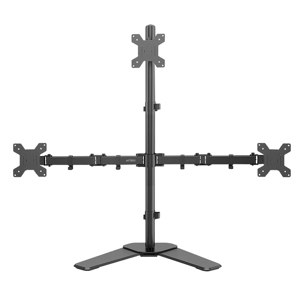 Acteck Soporte de Escritorio para 3 Monitores 13" - 32", hasta 8kg.