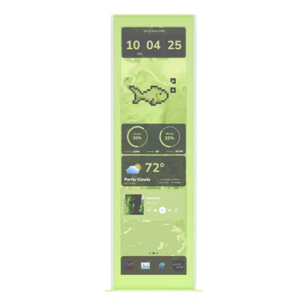 Pantalla Táctil LCD Hyte Y70 Touch Infinity Display Upgrade, Verde