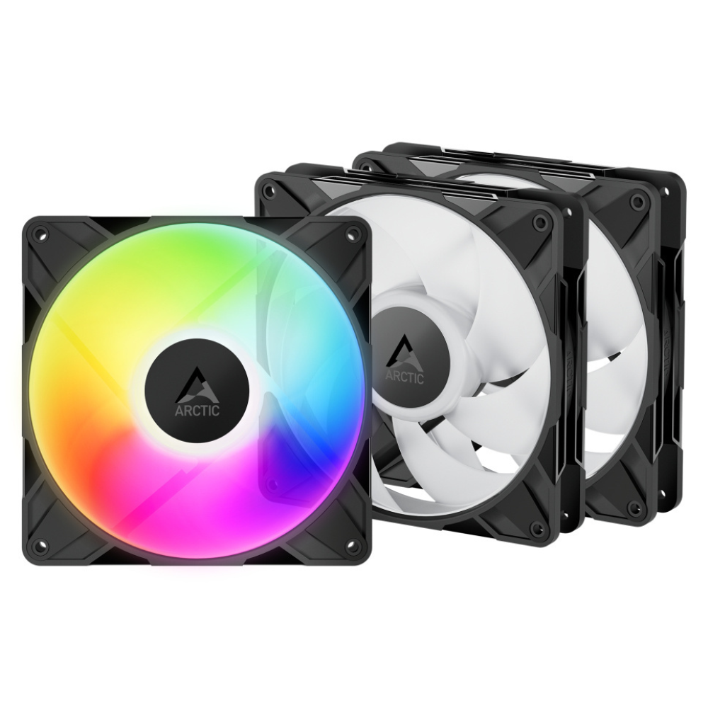 Kit de Ventiladores ARCTIC P14 Pro A-RGB - 3X140mm, Negro