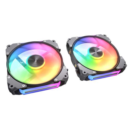 Kit de Ventiladores Cougar Apolar 120 RGB - Negro