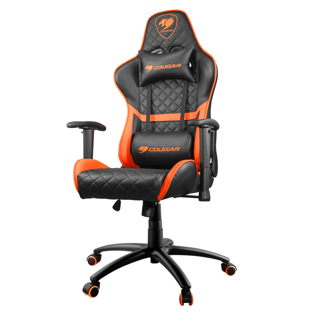 Silla Cougar Gamer Armor One, Ergonomica,  Black/Orange.